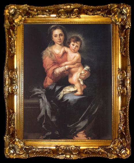 framed  Bartolome Esteban Murillo Madonna and Child, ta009-2